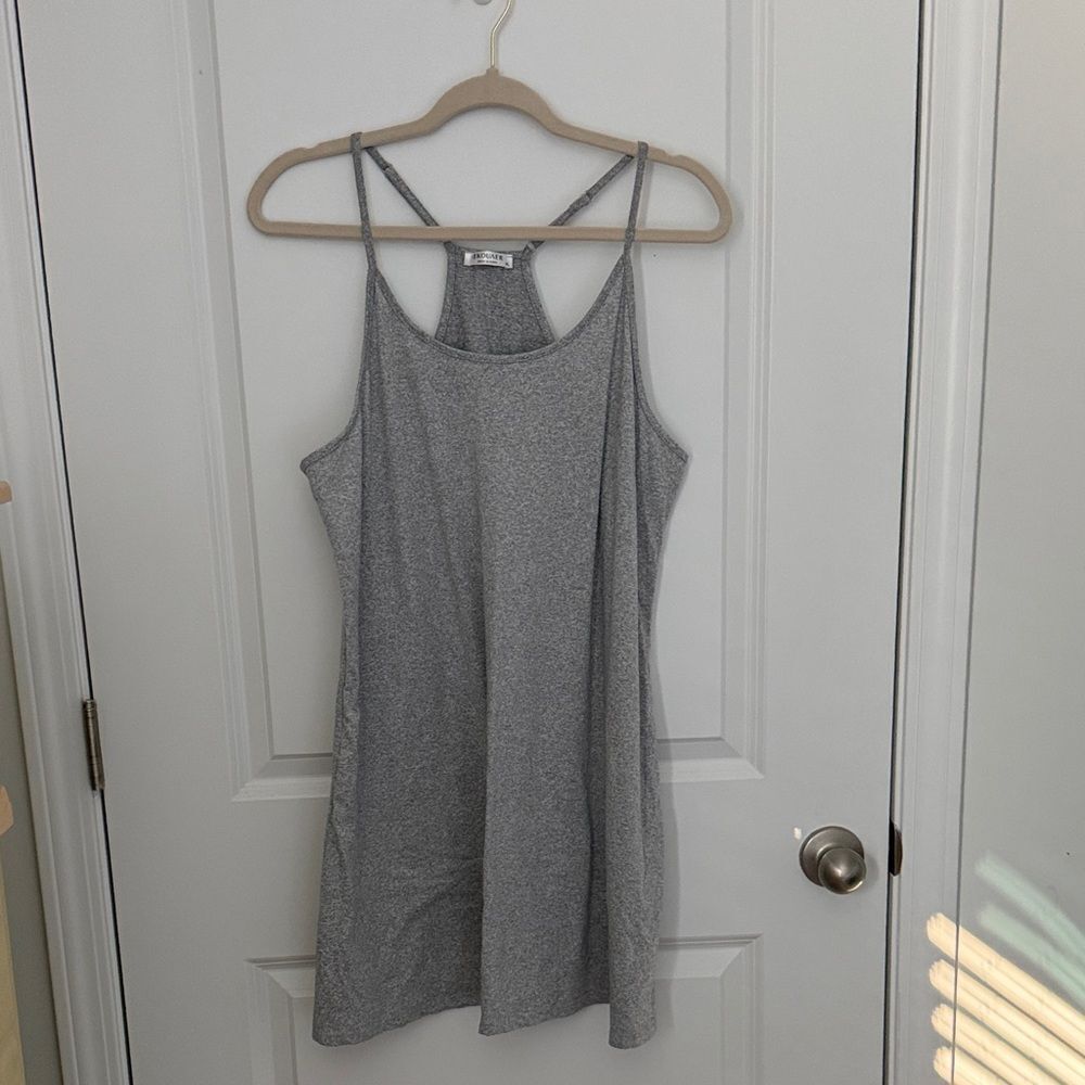 Ekouaer Women's Racerback Sleeveless Nightgown, Light Gray, Size XL - Picture 6 of 8
